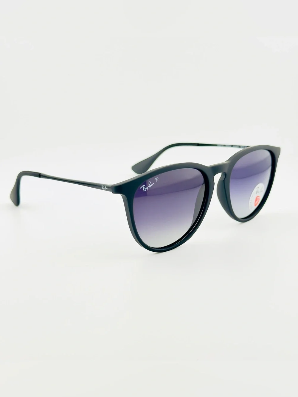 Ray-Ban Erika Women Sunglasses RB4171 Matte black Frame Gradient Gray Lenses